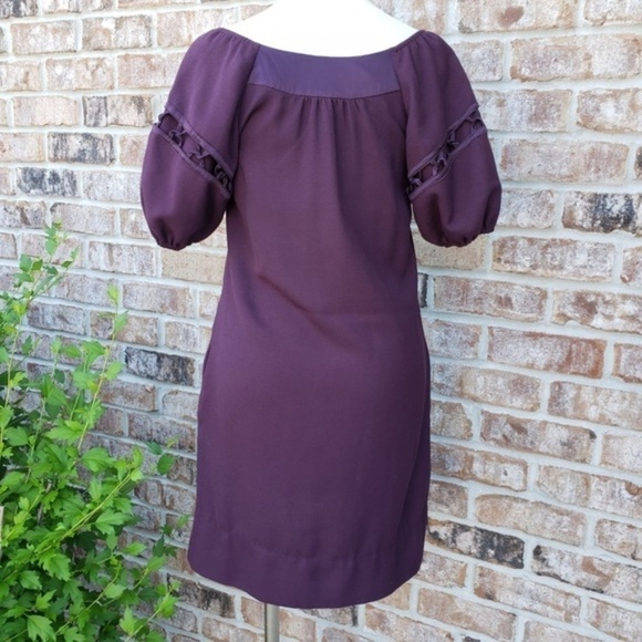 Anthropologie Maeve Round Neck Dress Purple 2 - Picture 3 of 6